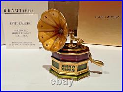 Estee Lauder 2007 Solid Perfume Compact Glorious Gramophone Jay Strongwater Mibb