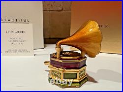 Estee Lauder 2007 Solid Perfume Compact Glorious Gramophone Jay Strongwater Mibb