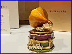 Estee Lauder 2007 Solid Perfume Compact Glorious Gramophone Jay Strongwater Mibb