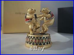 Estee Lauder 2008 Perfume Compact Dancing Bears Mint In Box Pleasures