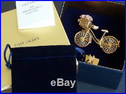 Estee Lauder 2008 Spirited Bike Ride Solid Perfume Compact Jeweled Trinket Box