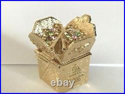 Estee Lauder 2009 Full Solid Perfume Compact Glimmering Take Out Pleasures Mib