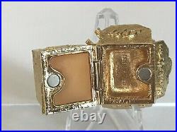 Estee Lauder 2009 Full Solid Perfume Compact Glimmering Take Out Pleasures Mib