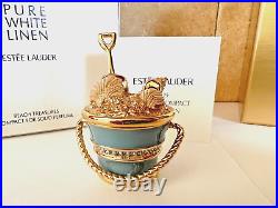 Estee Lauder 2009 Solid Perfume Compact Beach Treasures Pure White Linen