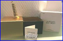 Estee Lauder 2009 White LInen Pisa Tower Solic Perfume Compact Boxed