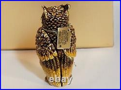 Estee Lauder 2010 Beautiful WISE OLE OWL Solid Perfume Compact Jay Strongwater