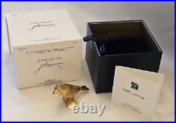 Estee Lauder 2010 Golden Bird Pleasures Solid Perfume Compact NOS Original Box