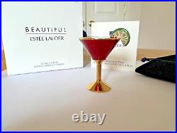 Estee Lauder 2014 Full Mib Solid Perfume Compact Festive Cocktail Beautiful