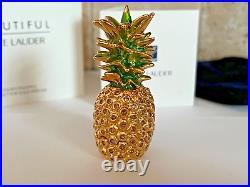 Estee Lauder 2015 Beautiful Solid Perfume Compact Golden Pineapple Mib Sparkly