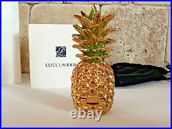 Estee Lauder 2015 Beautiful Solid Perfume Compact Golden Pineapple Mib Sparkly