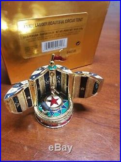 Estee Lauder BEAUTIFUL CIRCUS TENT Solid Perfume Compact with Pouch NIB