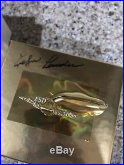 Estee Lauder Beautiful 2000 Longhorn Solid Perfume Compact Evelyn Lauder Auto