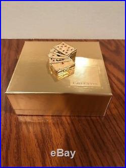 Estee Lauder Beautiful 2002 Vegas Lucky Hand (poker) Solid Perfume Compact New