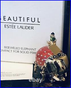 Estee Lauder Beautiful Bejeweled Elephant Perfume Compact