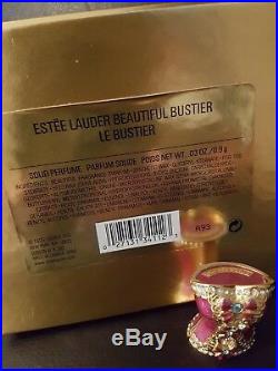 Estee Lauder Beautiful Bustier Compact For Solid Perfume New