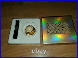 Estee Lauder Beautiful Cafe Solid Perfume Compact With Box And Bag