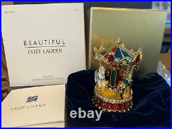 Estee Lauder Beautiful Carousel Compact solid Perfume Limited Edition NIB Mint