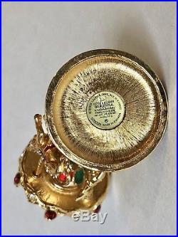 Estee Lauder Beautiful Carousel Solid Perfume Compact Collectible With Box