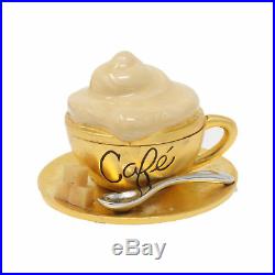 Estee Lauder Beautiful Coffee Cup Solid Perfume Compact Vintage New