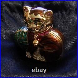 Estee Lauder Beautiful Cuddly Kitten Compact for Solid Perfume NEW