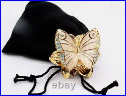 Esteé Lauder Beautiful Enchanted Butterfly NOS Solid Perfume Compact