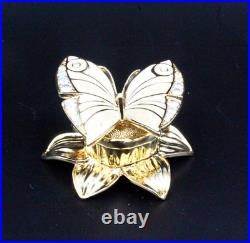 Esteé Lauder Beautiful Enchanted Butterfly NOS Solid Perfume Compact