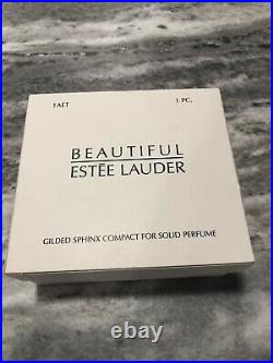 Estee Lauder Beautiful GILDED SPHINX Solid Perfume Compact 2001