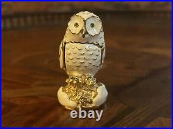 Estee Lauder Beautiful Glistening Owl Solid Perfume 2005 Compact Never Used