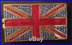 Estee Lauder Beautiful Jeweled Flag Of Britain Compact For Solid Perfume New
