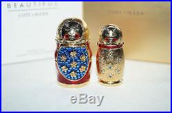 Estee Lauder Beautiful NESTING DOLL Solid Perfume Compact in DBL Box 2008