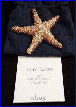Estee Lauder Beautiful Shimmering Starfish Solid Perfume Compact NEW
