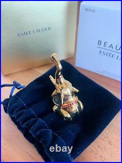 Estee Lauder Beautiful Strong Elephant Compact For Solid Perfume NIB