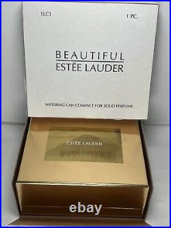 Estee Lauder Beautiful Watering Can 2001 Solid Perfume Compact Full/Unused