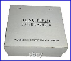 Estee Lauder Beautiful Watering Can Solid Perfume Compact 2001 Full Unused