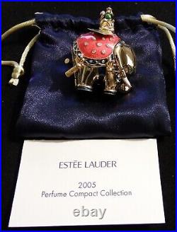 Estee Lauder Bejeweled Elephant Solid Perfume Compact NEW