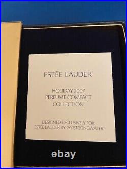 Estee Lauder Bejeweled Rooster Solid Perfume Compact By Judith Leiber