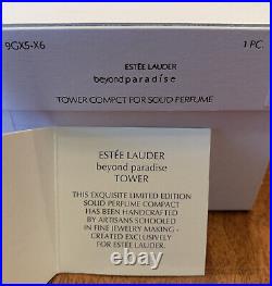 Estee Lauder Beyond Paradise Solid Perfume Eiffel Tower Compact NEW
