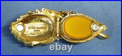 Estee Lauder Butterfly'Fluttering Feather' Solid Perfume Compact EXC