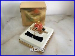 Estee Lauder CINDERELLAS COACH Crystal Pumpkin Solid Perfume Compact 2000