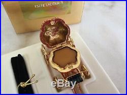 Estee Lauder CINDERELLAS COACH Crystal Pumpkin Solid Perfume Compact 2000