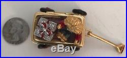 Estee Lauder Christmas Wagon Solid Perfume Compact 1999 Rare and Hard to Find