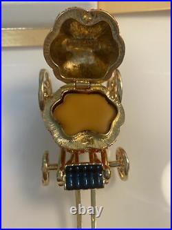 Estee Lauder Cinderella's Coach Solid Perfume Compact, Original Box