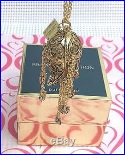 Estee Lauder Collection Gardenia Necklace Solid Perfume Compact Valentine Gift