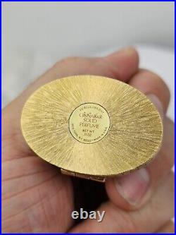 Estee Lauder Compact Vintage Cinnabar Solid Perfume Compact Ivory Series Imperia
