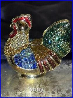 Estee Lauder Compacts Collection Rooster2004 Austrian Crystals /Judith Lieber