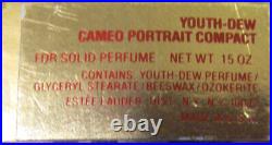 Estee Lauder Coral Cameo Compact YOUTH-DEW SOLID PERFUME Orig Box RARE MIB FREEH