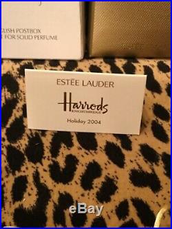 Estee Lauder ENGLISH POSTBOX Solid Perfume Compact Harrods Exclusive New in Box