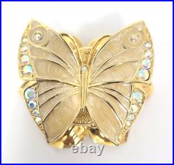 Estee Lauder Enchanted Butterfly Solid Perfume Compact Vintage 2000 RARE NEW