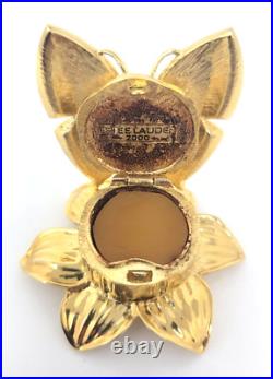 Estee Lauder Enchanted Butterfly Solid Perfume Compact Vintage 2000 RARE NEW