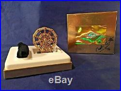 Estee Lauder FERRIS WHEEL Solid Perfume Compact with Pouch and Signed Box